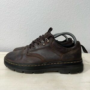 Dr. Martens Brown Leather Reeder Lace Up Ankle Boots